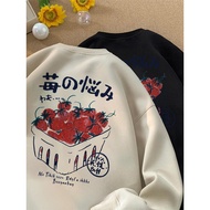 [ABFR] University t Men's Bristle essentials Sweatshirt Trendy Korean Version Japanese Style Long Sl