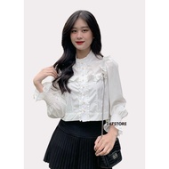 White shirt with short ruffles - 247store - Somibeo112_P7K3