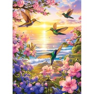300 Pieces Puzzles for Adult Jigsaw Puzzle 300 Piece Children Elderly Puzzle Hummingbird Beach Flowe