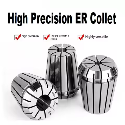 ER8 ER11 ER16 ER20 ER25 ER32 ER40 ER Spring Collet Chuck 0.008mm 0.005mm for CNC Milling Tool Holder