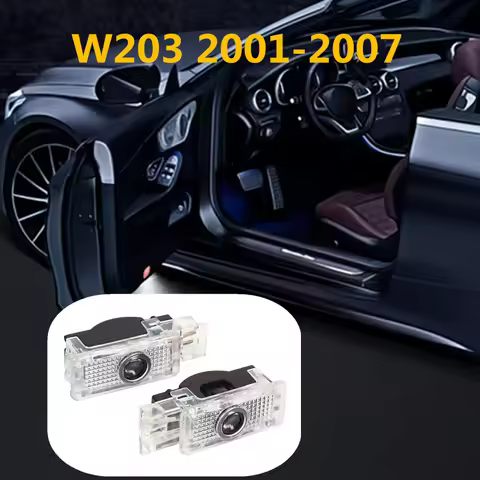LED Car Door Interior Welcome Warning Ghost Shadow Light Accessories For Mercedes Benz W203 W240 W20