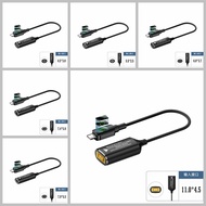 DC Jack Plug 6.0x3.7/7.4x5.0/4.5x3.0/5.5x2.5 Female to Type-C/USB-C PD 140W Charging  Cable with LED