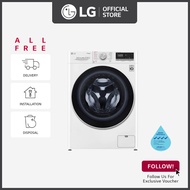 [Bulky] LG FV1408S4W 8kg AI Direct Drive Front Load Washing Machine + Free Delivery + Free Installation + Free Disposal