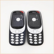 Full Housing For Nokia 3310 (2G Version) Face Frame Battery Cover Case With English Keyboard