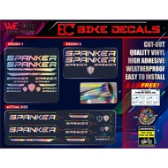 SPANKER BIKE FRAME DECALS