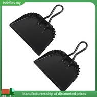 [in ]2Pack 12 Inch Black Metal Dustpan Dustpan Dust Pan Dustpan for Indoor, Outdoor, Fireplace, Indu
