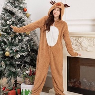 Elk Christmas Dress Christmas Dress Christmas Dress Reindeer Animal Khaki Elk Loose Pajamas