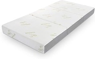 Inofia Twin Folding Mattress, 6 Inch Trifold Memory Foam Mattress with Ultra Soft Bamboo Cover, Non-Slip Bottom &amp; Breathable Mesh Sides, Foldable &amp; Portable - Twin Size (78" x 38" x 6")