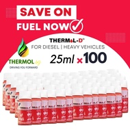 Thermol D Diesel Additive [Pack 25ml x100 Bottles] For Gasoline Diesel Fuel Additive Car Diesel Vehi