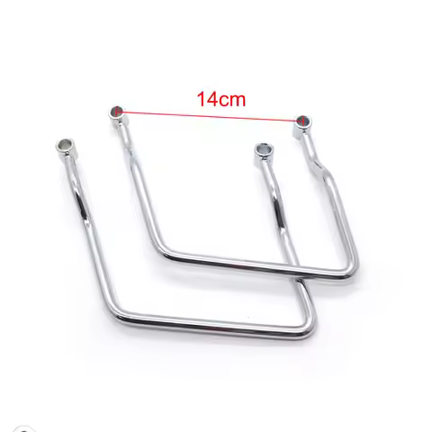 ZORBYZ Chrome 14cm Saddle bag Support Bar Bars Mount Bracket For Honda Shadow Spirit VT750 DC VT Cru