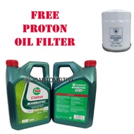 Castrol Magnatec Synthetic Technology 10W40 A3/B4 Engine Oil 10W-40 4L Petrol Diesel + Proton Oil Fi