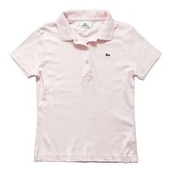 正品 LACOSTE 鱷魚粉紅色POLO衫
