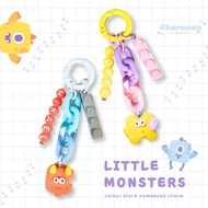 [SG] 👾 LITTLE MONSTER BAG CHARM Personalized Colourful Charms Keychain Customised Gift Children's day Christmas Birthday