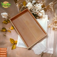 Wooden tray 28x16cm serving tray dowry box wooden tray - 18 x 13 cm