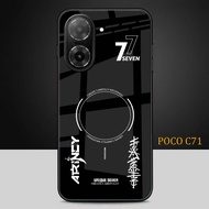 HP Glitter Glass Phone Case For POCO C71 - POCO C71 Phone Case - K68