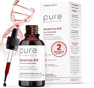BioActive B12 Full Spectrum (Sublingual Liquid) 90-Day Supply: 4,000 mcg (in 4 Drops a Day) – 3 Best