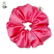 Eco Silk Scrunchie Hair Tie XXL Scrunchie (Neon Pink)