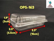 Kuih Container OPS L163 /163 /Disposable Clear Bakery Container/Plastic Container/Cakebox(50pcs±)