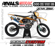 DECAL KTM 2017 85/ 125/250/300/450 EXC SIXDAYS CUSTOM DESIGN 2