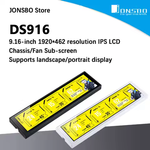 JONSBO DS916 LCD 9.16-inch USB HD Secondary Screen Multi-Scene Application Flexible Matching Chassis