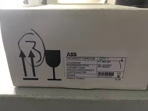 ABB Original Imported Isolation Switch, OT250E03P