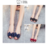M.a.x Flat Sandals Jelly Shoes Flat Sandals Ballet Sequin Beautiful Inlay Jelly Shoes For Women