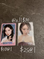 aespa winter金冬天金旼炡小卡