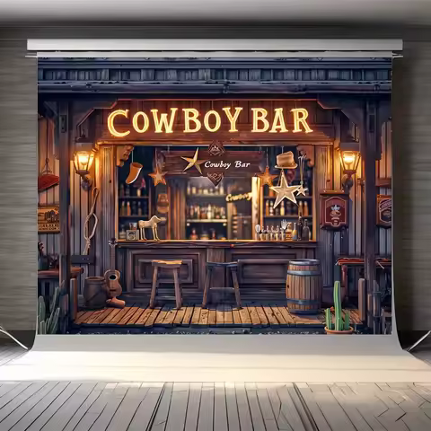 Western Cowboy Bar Tapestry: Rustic Saloon AmbianceWall decoration background cloth, bedroom room ho