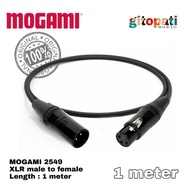 Mogami 2549 xlr male to female 1 meter Highend microphone cable
