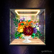 Acrylic Storage Box Le 10345 Secret Lamp Flower Bed Toy Model Model Model Border Type Building Block
