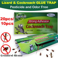 [SG Stock] 20pcs10pcs roach Trap Lizard Traps Stickers Roach Bait roaches Repellent Roaches Killer Glue sticky Trap Lizard killer, Roach Traps Killer, roach trap for car