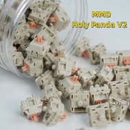 【On Sale】MMD Holy Panda V2 Prelubed Switch (10-Pack) (Stock/Lubed)Tactile Switch 55g 62g POM Switch 