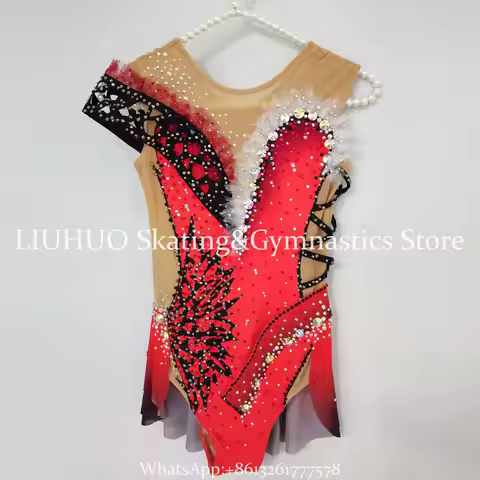 Rhythmic Gymnastics Leotards Artistic Gymnastics Leotards Women's Girls' Leotard Mesh Spandex High E
