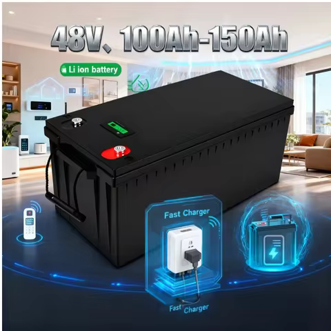 48v 150AH li-ion Lithium Replace power battery 48v 100Ah 5kwh 7kwh for Golf cart backup RV EV invert