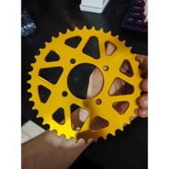 T7 gold aluminum rear gear Satria fu barong cbu fu lama 40T 415 new condition