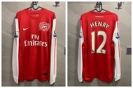 英超epl阿仙奴Arsenal 2011-2012亨利Henry 主場home長袖球衣(中碼）