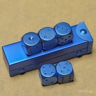 Aluminum Alloy Portable Dice6Dice Dice Aluminum  Portable Creative Leisure Dice Aluminum Tube GSHW
