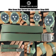 สายนาฬิกาแบบยางรุ่น Crafter Blue CX03 Flexi Curved Rubber Strap