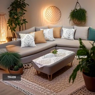 45x45 Sofa Cushion Cover and Tablecloth Package Cotton Cushion Cover Pillow Cover