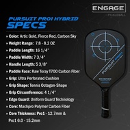[NEW] ENGAGE Pursuit Pro1 6.0 (Hybrid) 16mm Pickleball Paddle