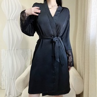Piyama nipis wanita, jubah mandi wanita, jubah mandi saiz besar wanita, piyama sutera ais, baju tidu