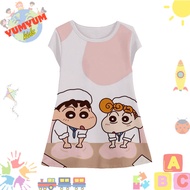 Girls' Dress Crayon Shinchan v6 Tunic for Women Animated Film Cartoon Manga Crayon Shinchan 3D Print