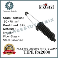 Crocodile Clamp 50 - 70 mm2 Plastic / Anchoring Clamp made of Plastic Break Load 8kN / Dead End Tens