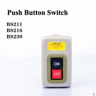 BS211B / BS216B / BS230B Power Control Push Button Switch Start Button Press Switch 3 Pole 500V 2.5k
