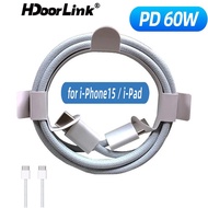 HdoorLink  USB-C Charge Cable 1m/1.5m/2m i Phone 15 Pro Max Plus Type C to Type C 60W PD Charger Cor