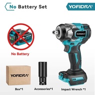 YOFIDRA Brushless 1200N.M Torque Electric Impact Wrench Cordless Electric Wrench Screwdriver Power T