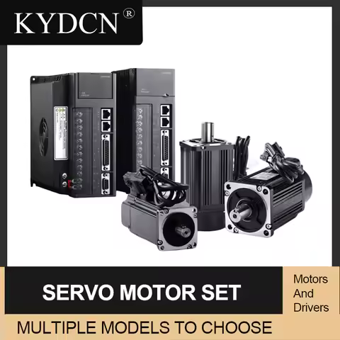 Servo Motor Set 730W 750W 1KW High-speed AC Motor High Torque 80 Motor