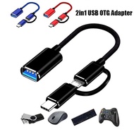 2in1 USB OTG Adapter Cable USB Female To Micro USB Male Converter Micro USB OTG Adapter Otg Adaptate