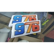 Stiker timbul 976 carbon addict 🔥💯