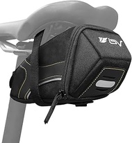 BV Bicycle Strap-On Saddle Bag with perfect Size I With reflective for a Safety ride I Seat Bag, Cyc